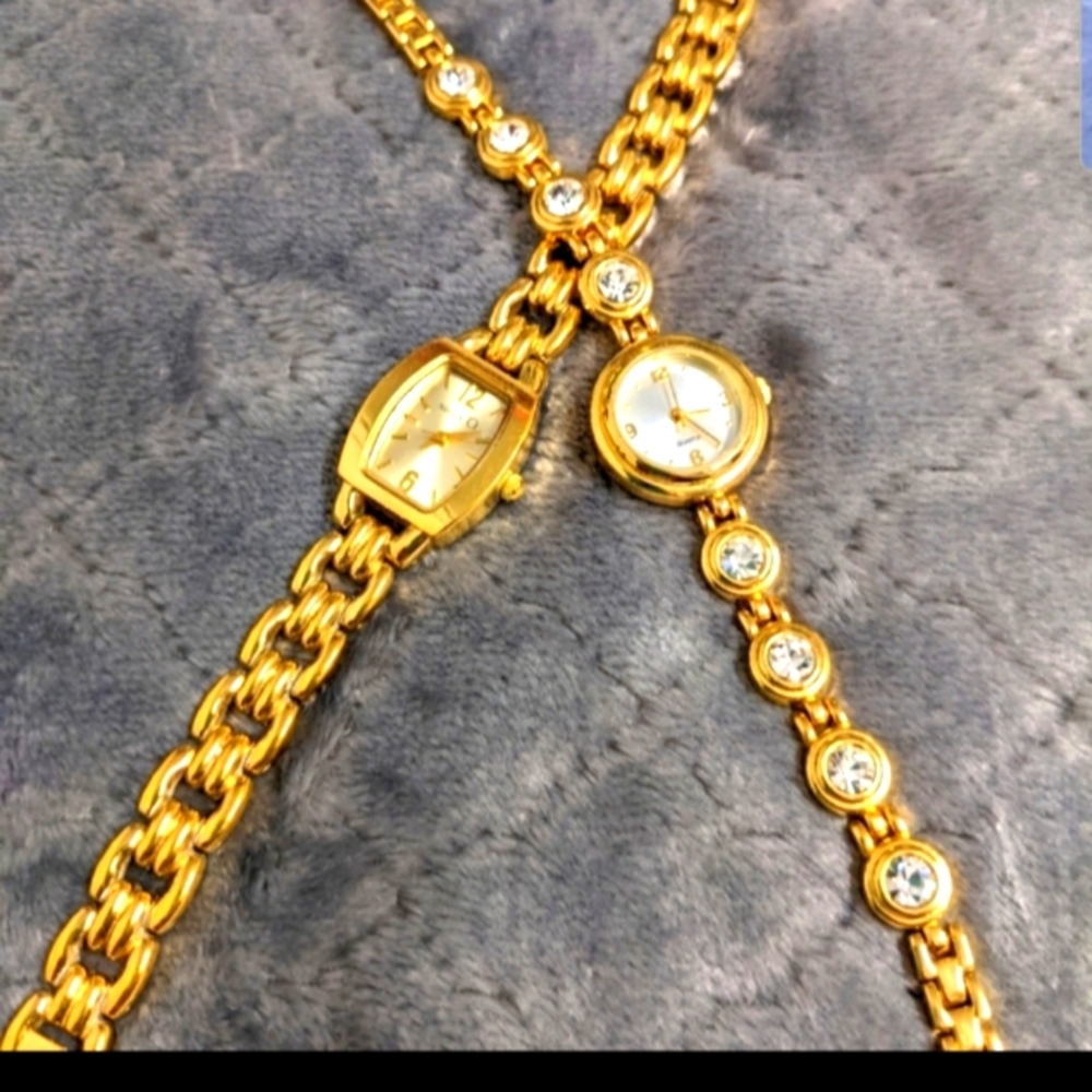 COPY - Vintage Goldtone Bracelet Style Watches BUNDLE of 2